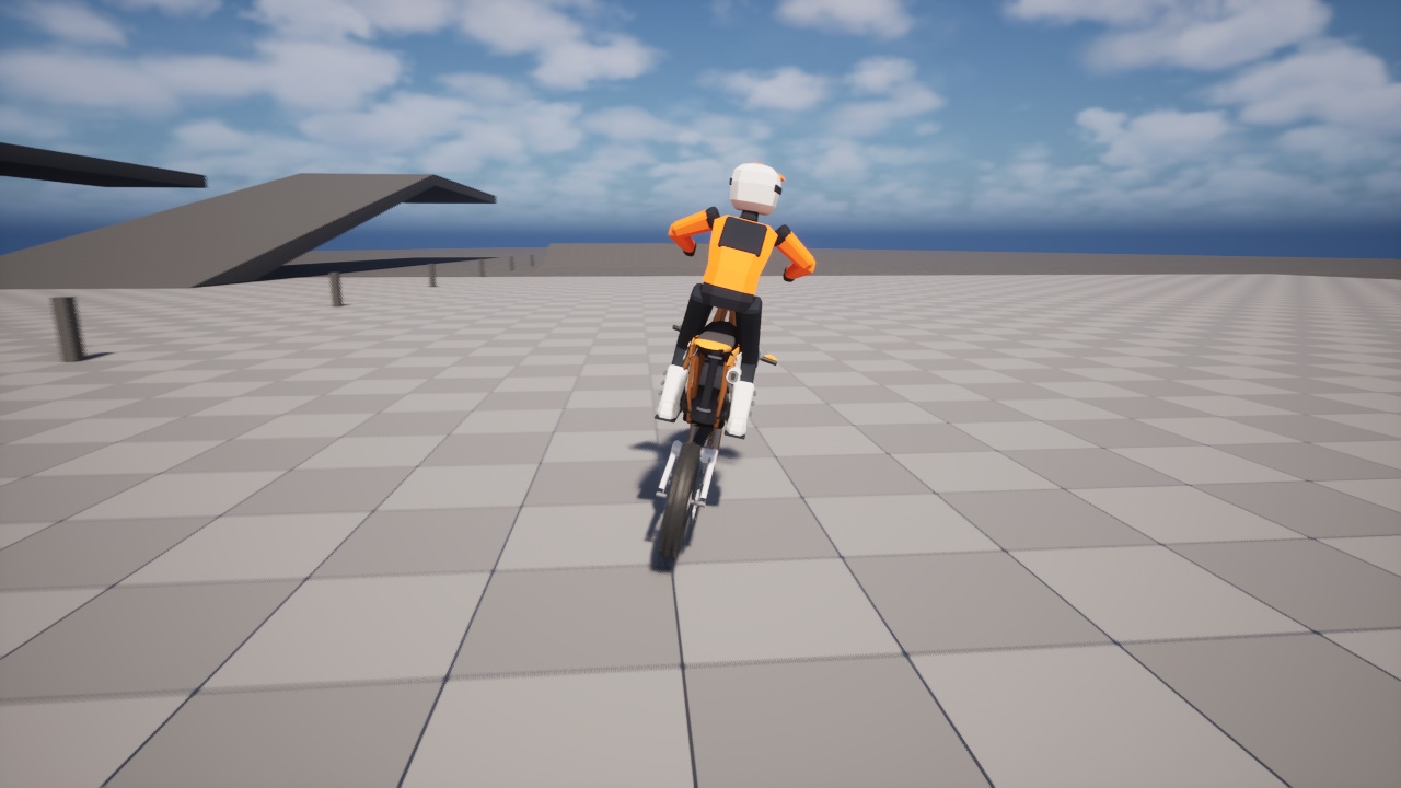 Leaning into a turn